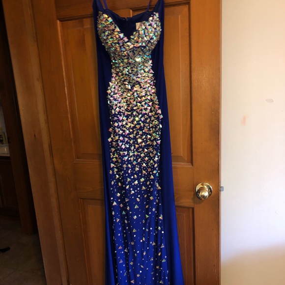 Blue prom/ball gown - Picture 1 of 5